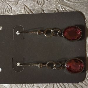 Pink Gemstone Earrings